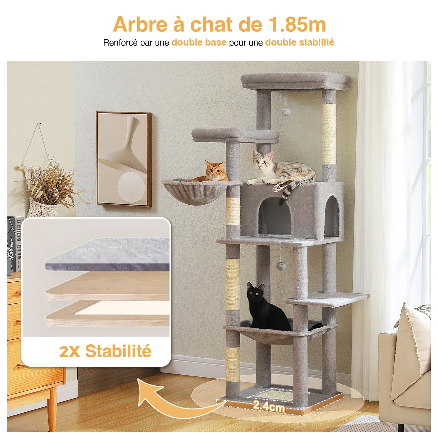 Arbre à chat Everest 186 cm