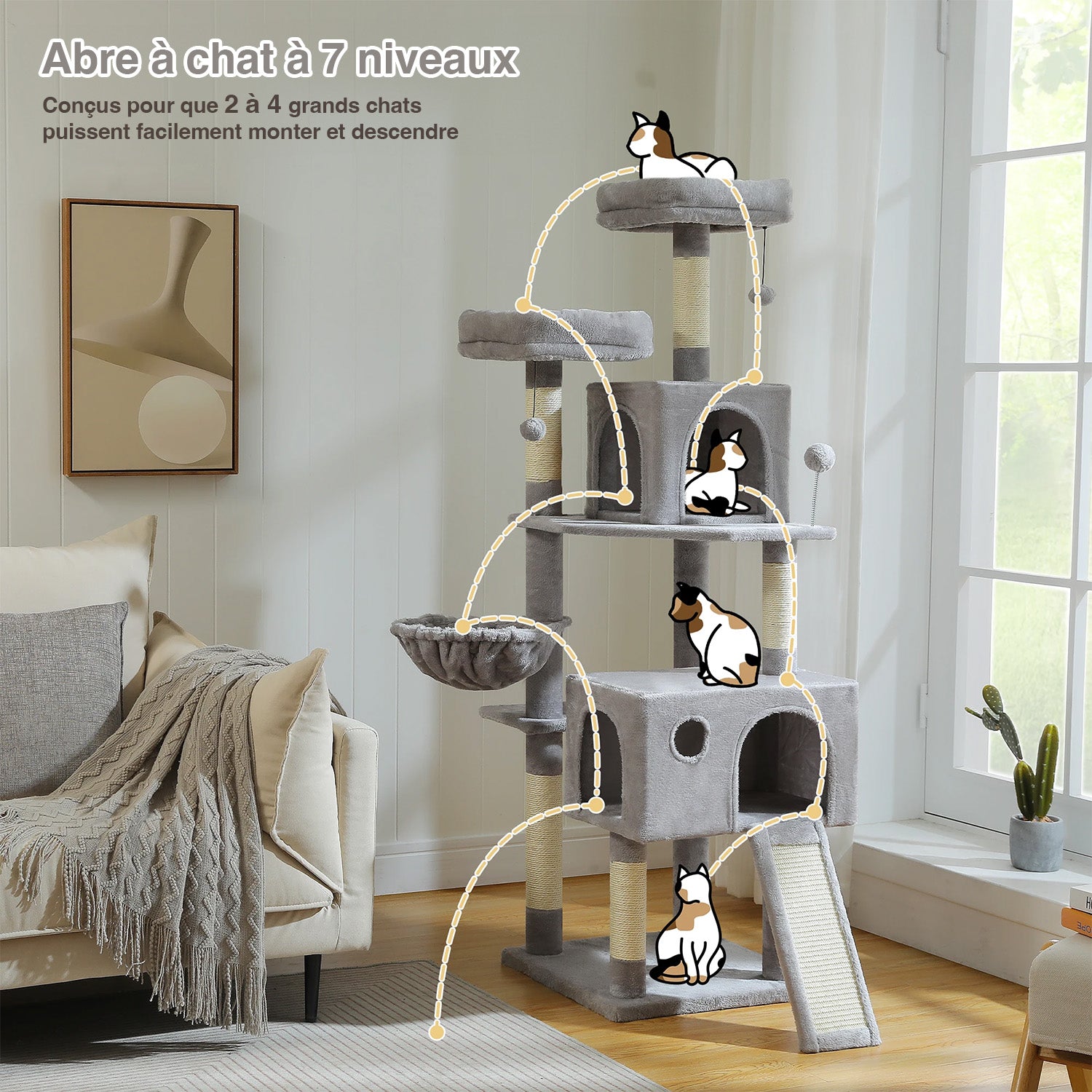 Arbre à chat Éclipse 162 cm