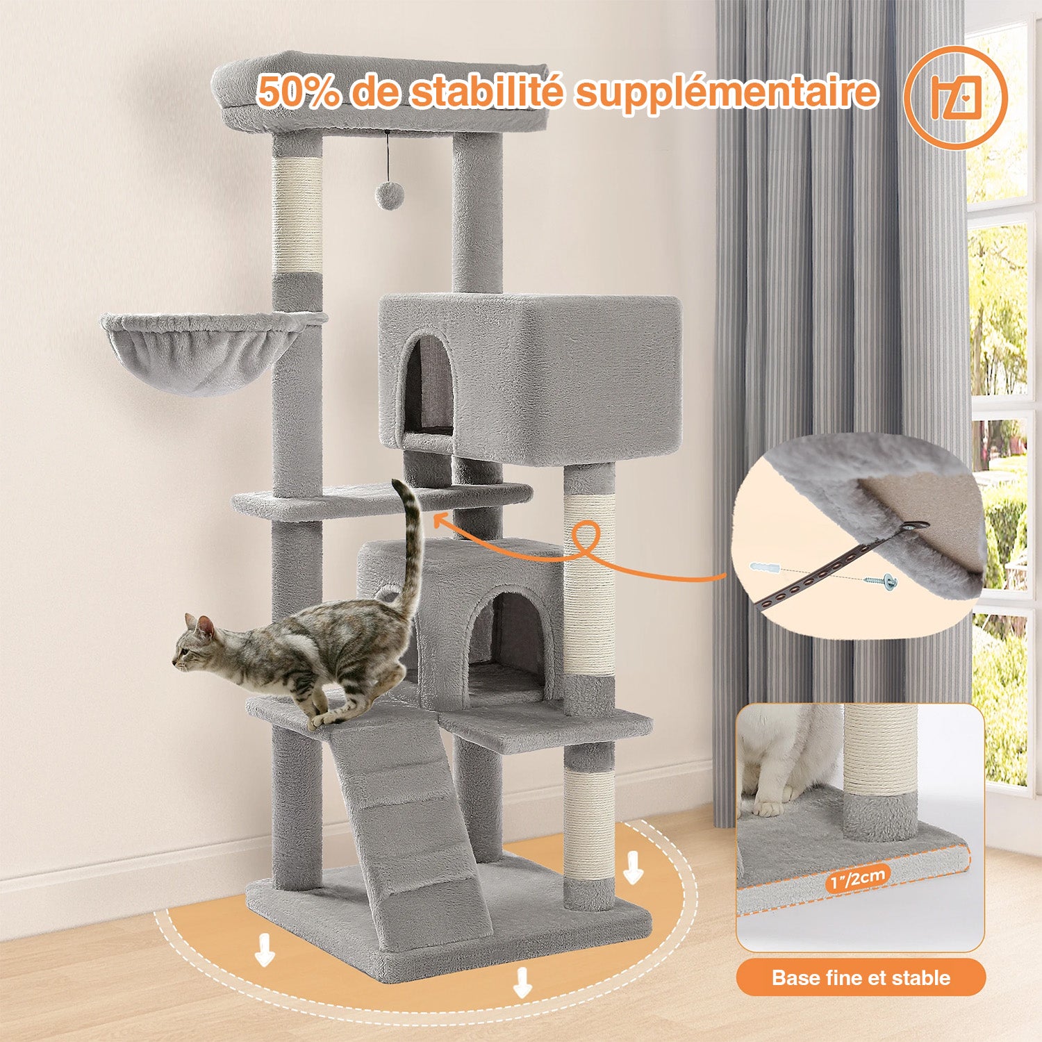 Arbre à chat Gaïa 143 cm