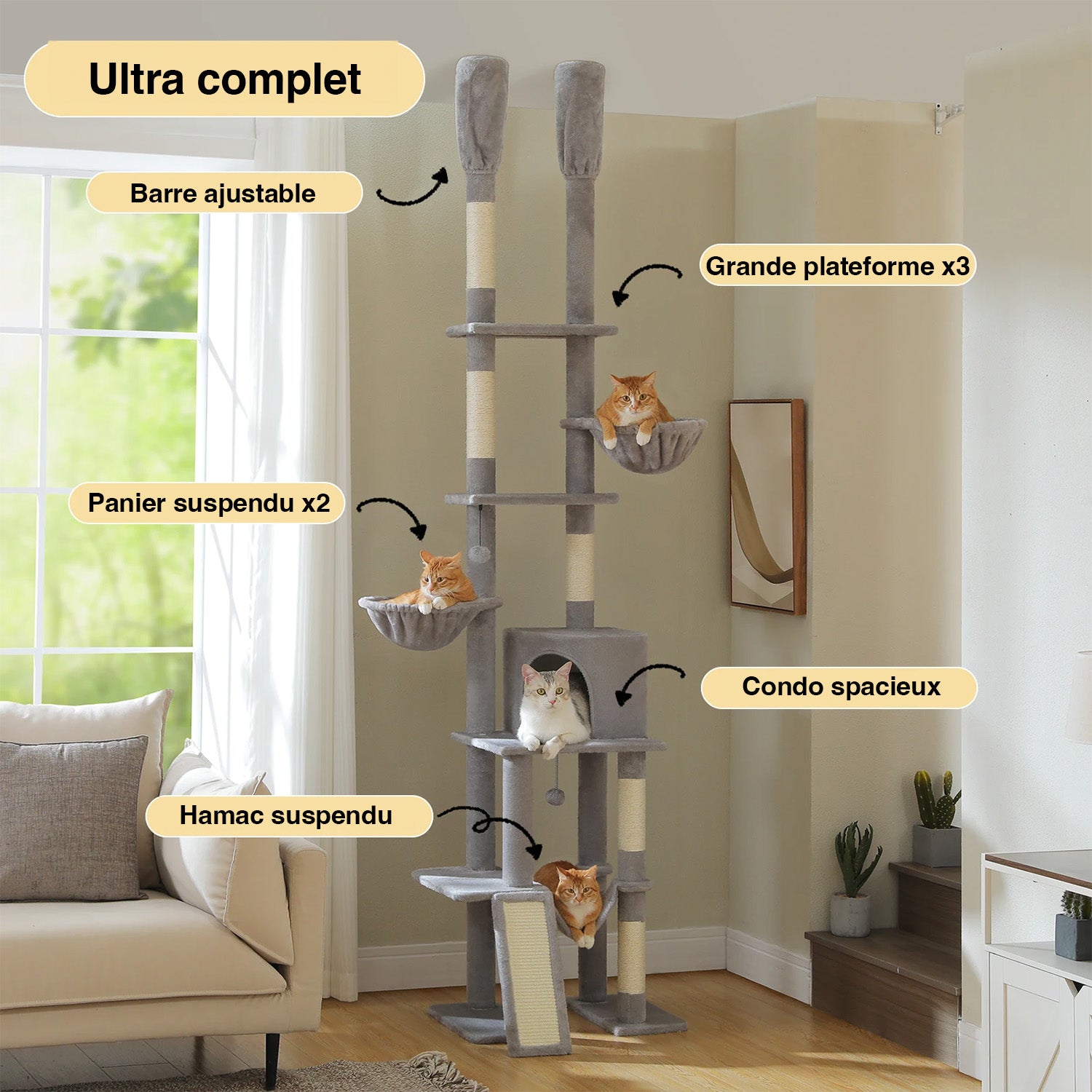 Arbre à chat Sylva ajustable